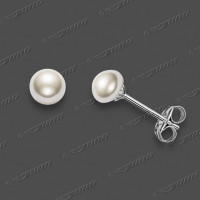 20-0020 SRh Stecker m.Süßwasserperlen 5,5mm