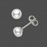20-0020 SRh Stecker m.Süßwasserperlen 5,5mm