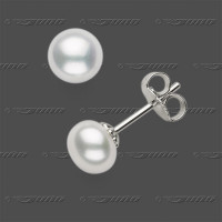 20-0022 SRh Stecker m.Süßwasserperlen 6,5mm