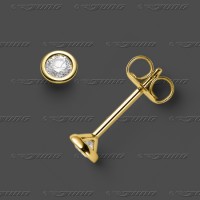 21-020-020 GG 585 Stecker 4mm - Brillant