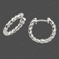 25-0737 SRh Schar.-Creolen 16x2,4mm