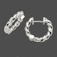 25-0738 SRh Schar.-Creolen 19,5x3mm