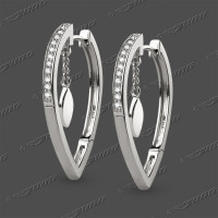 25-0757 SRh Schar.-Creolen 20x2,4mm