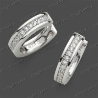 25-0761 SRh Schar.-Creolen 14x3,5mm