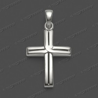 43-0072 SRh Kreuz massiv 18x13mm