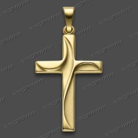 43-0094 GG Kreuz halbmassiv 24x16mm