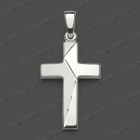 43-0293 SRh Kreuz massiv 21x14mm