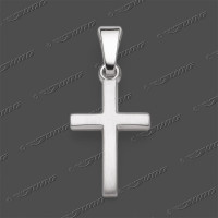 43-0422 SRh Kreuz massiv matt 13x9mm