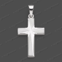43-0428 SRh Kreuz massiv 21x14mm