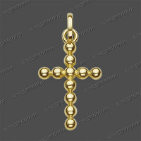 43-0443 GG 333 Kreuz massiv 16x11mm