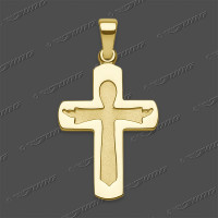 43-0444 GG 333 Kreuz massiv 20x15mm