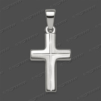 43-0448 SRh Kreuz massiv 16x11mm