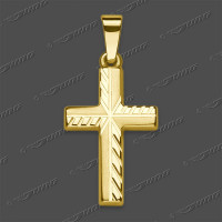 43-0452 GG 333 Kreuz halbmassiv 18x12mm