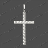 43-0458 SRh Kreuz massiv 20x12mm