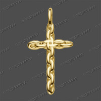 43-0459 GG 333 Kreuz massiv 28x15mm