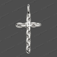 43-0459 SRh Kreuz massiv 28x15mm