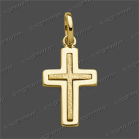 43-0466 GG 333 Kreuz massiv 13x9mm