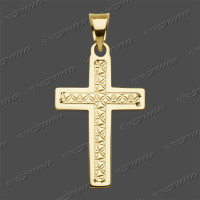 43-0469 GG 585 Kreuz massiv 23,1x15,9mm