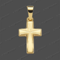 43-0475 GG 333 Kreuz halbmassiv 13x10mm