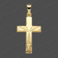 43-0480 GG 333 Kreuz halbmassiv 21x14mm