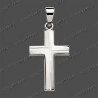 43-0482 SRh Kreuz massiv 18x12mm