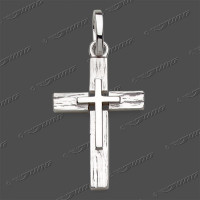 43-0496 SRh Kreuz massiv 20x13mm