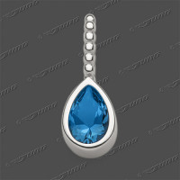 50-0805-7 SRh Anhänger 16x6mm