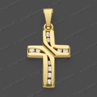 53-0137 GG 333 Kreuz massiv 17x12mm