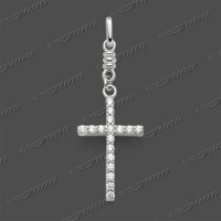 53-0193 SRh Kreuz massiv 19x12mm 