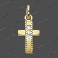 53-0200 GG 333 Kreuz massiv 12x8mm