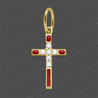 53-0204-3 GG 375 Kreuz massiv 12,5x8mm