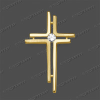 53-0210 S/G Kreuz massiv 19x12mm