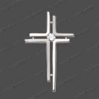 53-0210 SRh Kreuz massiv 19x12mm