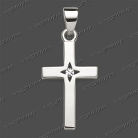 53-0212 SRh Kreuz massiv 16x10mm