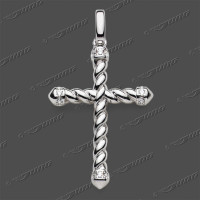 53-0222 SRh Kreuz massiv 26x18,7mm