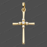 53-0227 S/G Kreuz massiv 20x14mm