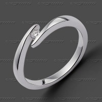 71-035-905 WG 333 Ring 4mm - Zirkonia - Ringweite 50