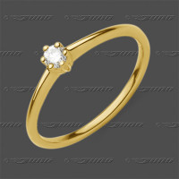 71-090-010.21 GG 585 Ring 3,5mm - Brillant
