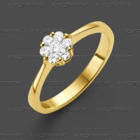 72-0200.21 GG 750 Ring 6mm - Brillant