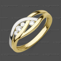 72-0619 GRh 333 Ring 7,5mm