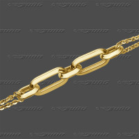 82.9975 GRh Fantasie halbmassiv 5,5mm