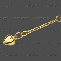 92.8598-12 GG Fußkette Figaro 1,5mm