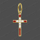 53-0204-3 GG 375 Kreuz massiv 12,5x8mm